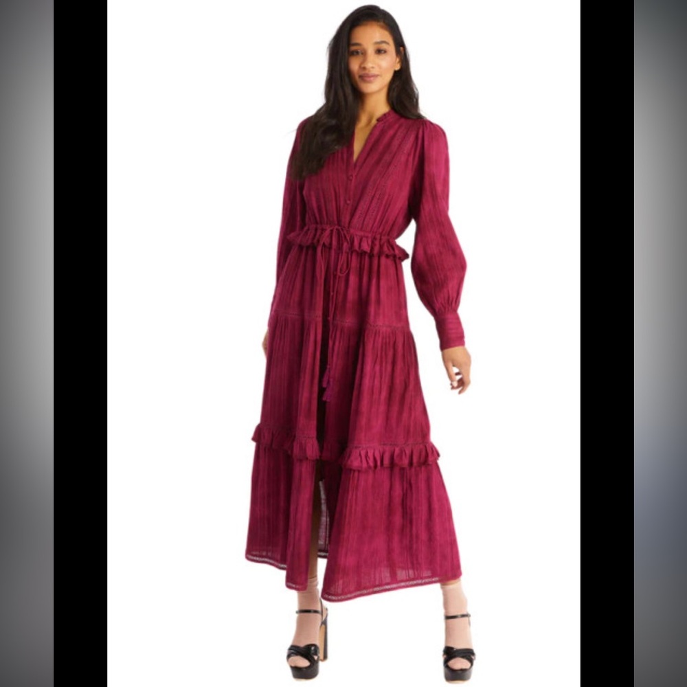 Allison New York Ruffled Dress N218-25 - Picture 1 of 10